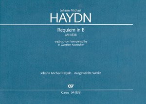Requiem B-dur MH838 : für Soli, gem Chor und Orchester Partitur (lat) Sheet Music
