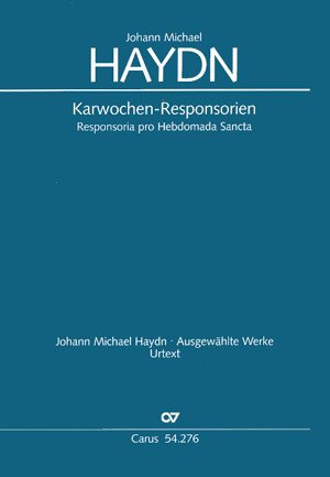 Karwochen-Responsorien : für gem Chor (Orgel und Violone ad lib) Partitur (lat) Sheet Music