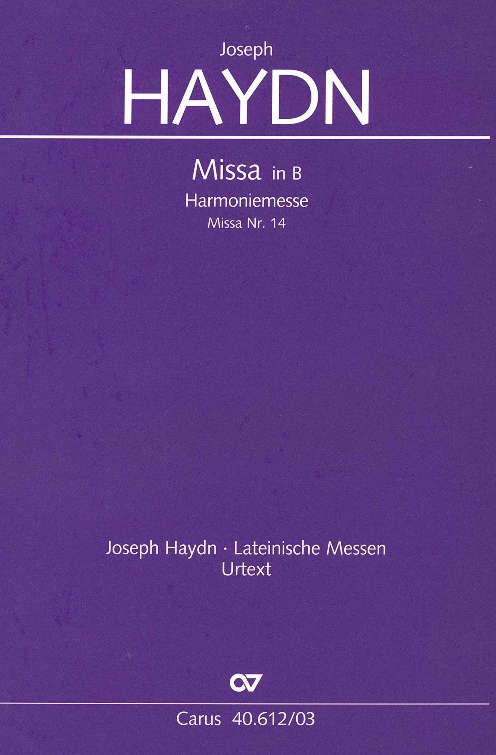 Missa in B (Klavierauszug) Sheet Music