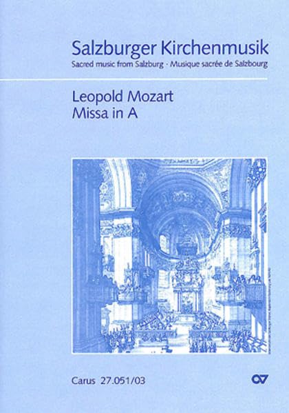 Missa in A (Klavierauszug): 1765 (?) Sheet Music