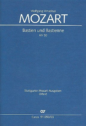 Bastien und Bastienne KV50 : für Soli und Orchester Klavierauszug (dt) Sheet Music