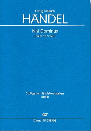 Nisi Dominus HWV238 : für Soli, gem Chor, Streichorchester und Bc Klavierauszug Sheet Music