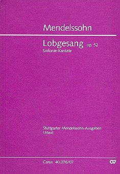 Mendelssohn Bartholdy: Lobgesang (op. 52). Studienpartitur Sheet Music