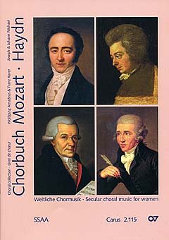 Chorbuch Mozart / Haydn V (weltliche Werke SSAA). Chorbuch Sheet Music