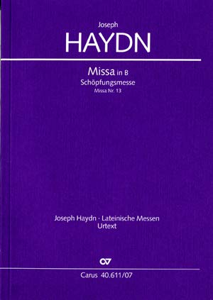 Haydn: Missa solemnis in B (Hob. XXII:13). Studienpartitur Books