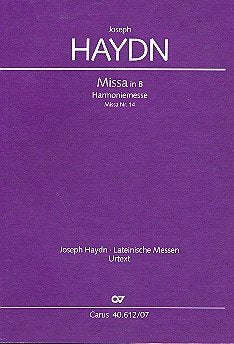 Haydn: Harmoniemesse in B (Hob. XXII:14). Studienpartitur Sheet Music