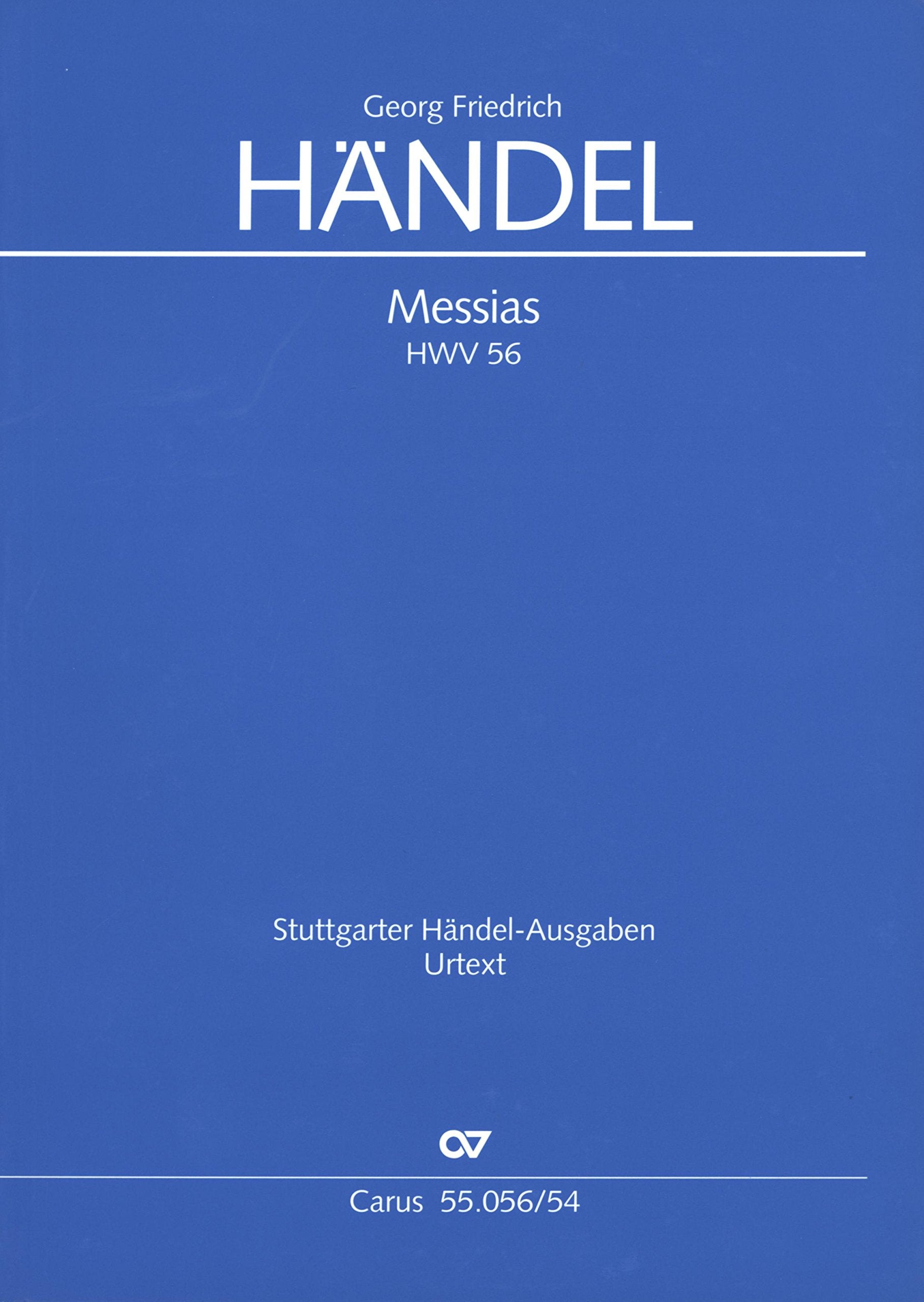 Der Messias HWV56 (ohne Variantensätze) : für Soli, gem Chor und Orchester Klavierauszug für den Chor (dt) Sheet Music