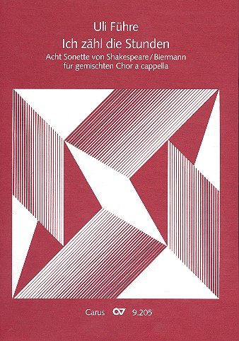 Ich zähl die Stunden : für gem Chor a cappella Partitur Books