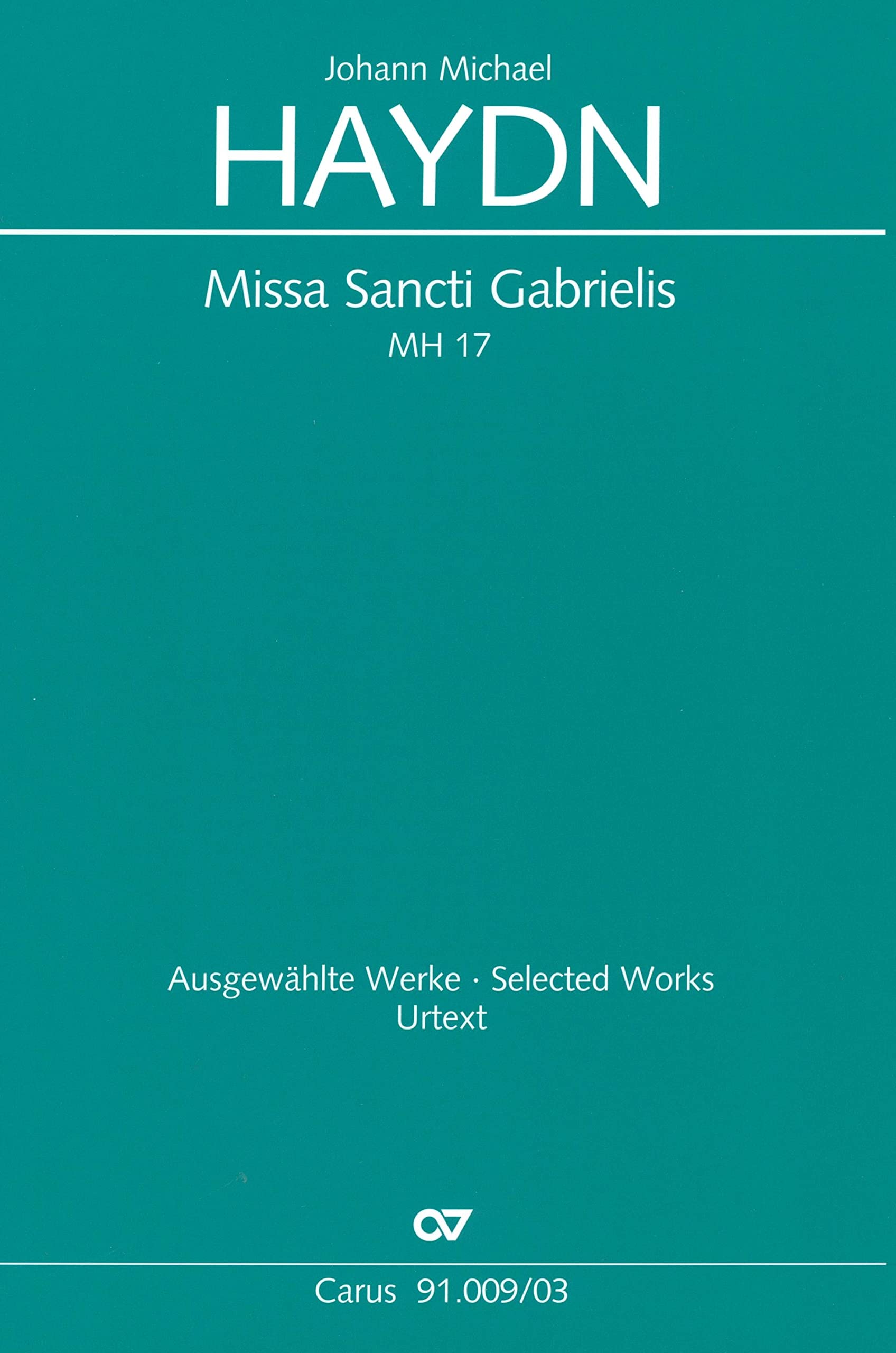 Missa Sancti Gabrielis, Klavierauszug Sheet Music