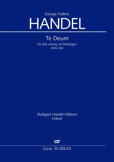 Te Deum for the Victory of Dettingen (Klavierauszug): Dettinger Te Deum HWV 283, 1743 Social Sciences