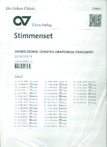 Mendelssohn Bartholdy: Christus (op. 97). Komplettes Orchestermaterial Books
