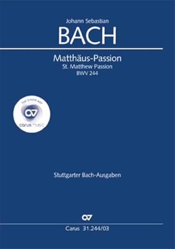 Matthäus-Passion (Klavierauszug deutsch): BWV 244 (BWV3 244.2) Sheet Music