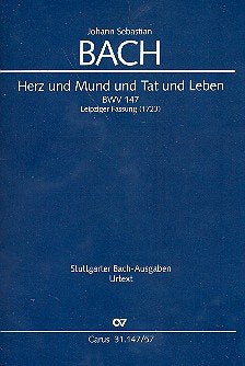 Herz und Mund und Tat und Leben Kantate Nr.147 BWV147 (Leipziger Fassung) Studienpartitur (dt/en) Sheet Music