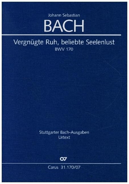 Vergnügte Ruh, beliebte Seelenlust, Studienpartitur: Kantate zum 6. Sonntag nach Trinitatis Sheet Music