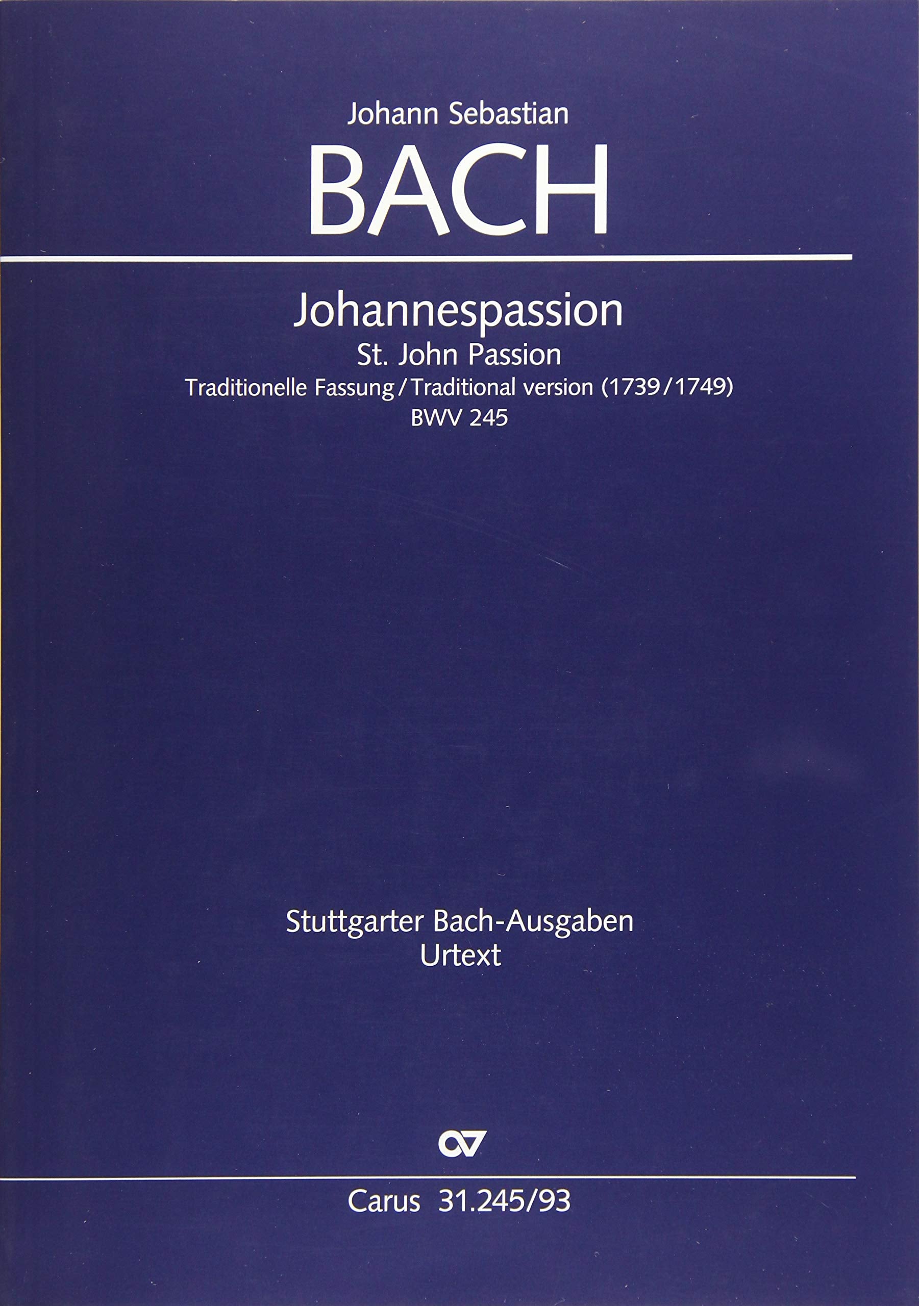 Johannespassion Sheet Music