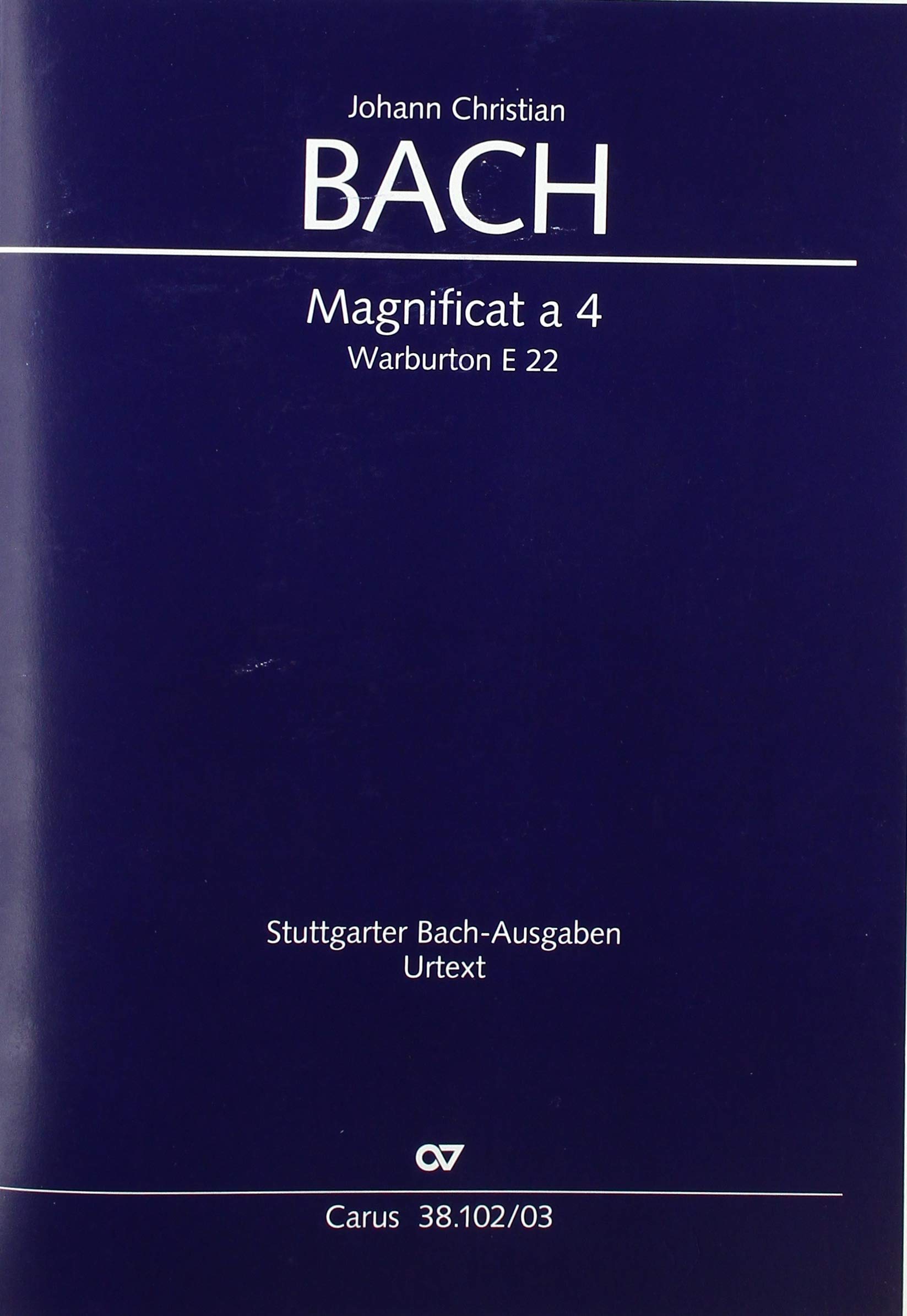 Magnificat a 4 (Klavierauszug): Warb E 22 Sheet Music