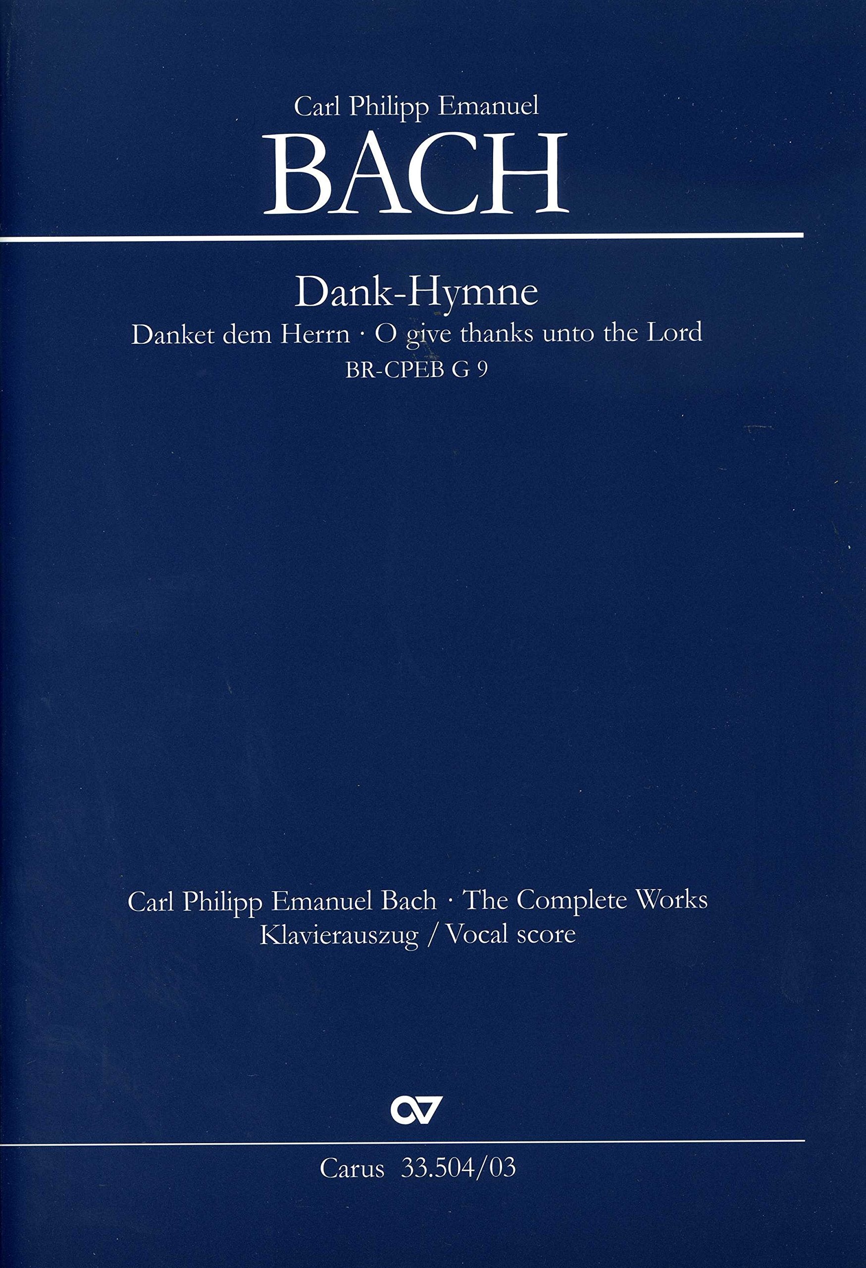Dank-Hymne der Freundschaft, Klavierauszug: Danket dem Herrn Sheet Music