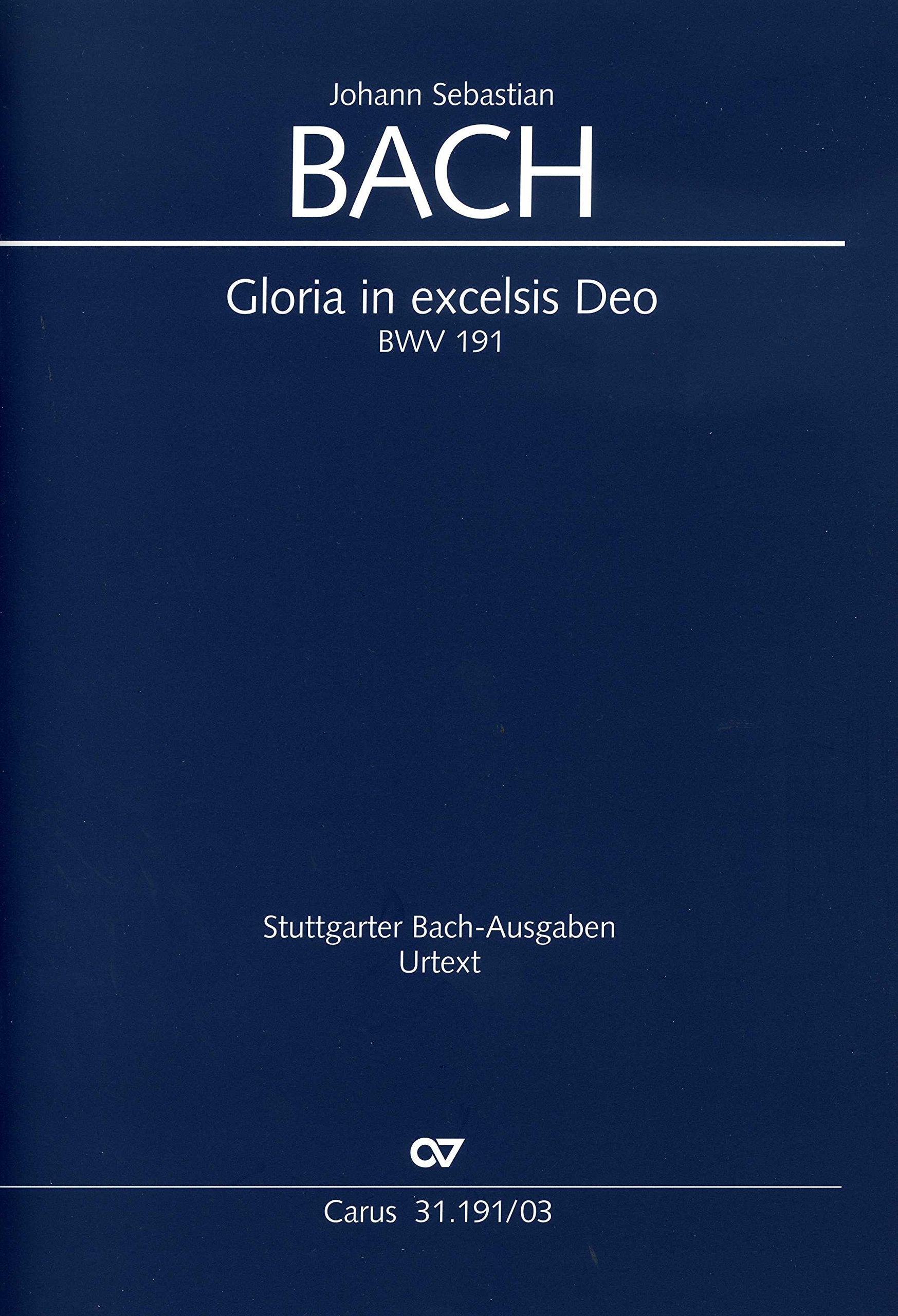 Gloria in excelsis Deo : Kantate Nr.191 BWV191 Klavierauszug Sheet Music