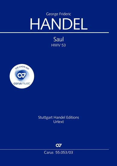 Saul (Klavierauszug): Oratorium HWV 53, 1739 Sheet Music