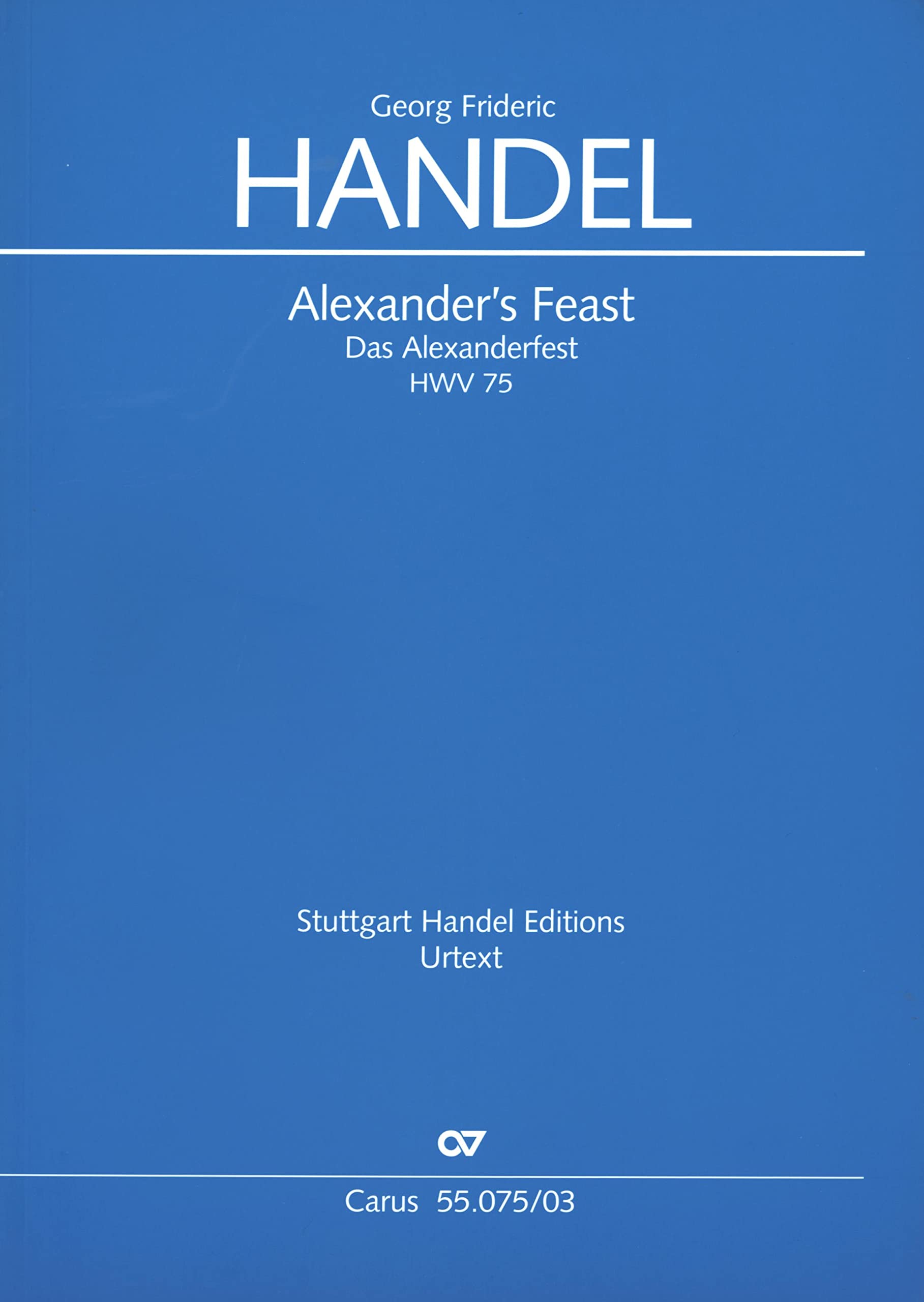 Alexander's Feast (Klavierauszug) book