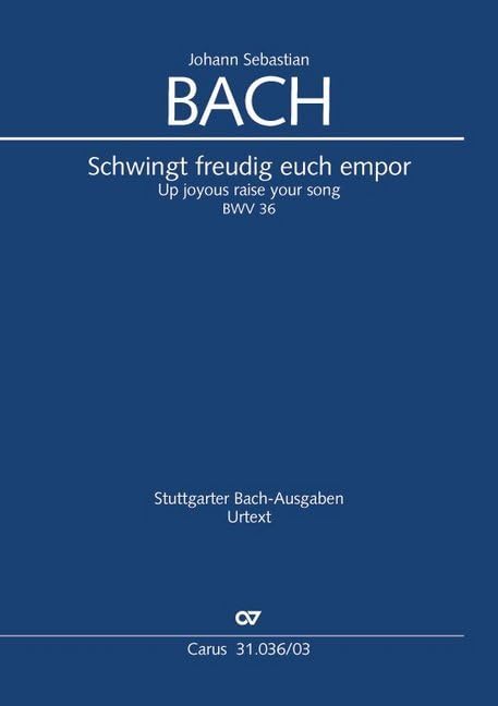 Schwingt freudig euch empor (Klavierauszug): Kantate zum 1. Advent BWV 36, 1731 Sheet Music