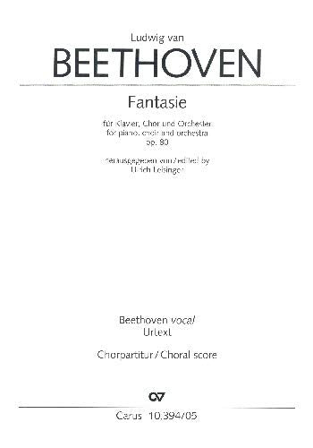 Beethoven, Ludwig van: Fantasie op.80 : für Klavier, Soli, gem Chor und Orchester Chorpartitur Books
