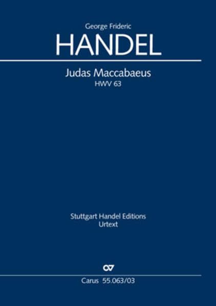 Judas Maccabaeus (Klavierauszug): HWV 63 Sheet Music