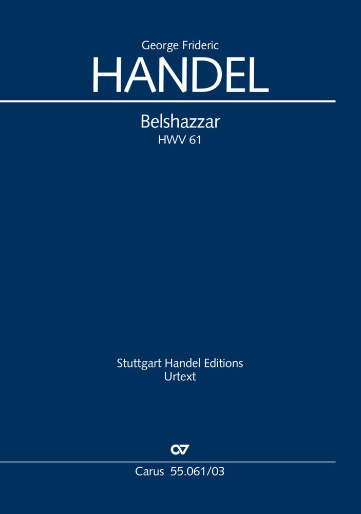 Belshazzar (Klavierauszug): HWV 61 (englisch/deutsch) Sheet Music