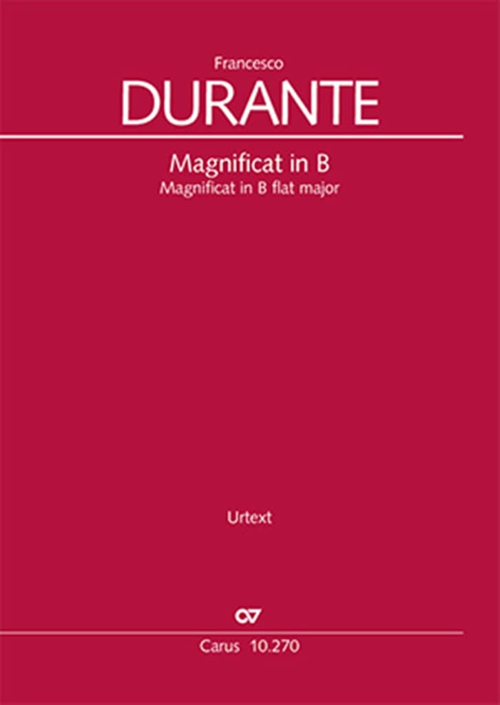 Magnificat in B (Klavierauszug): Magnificat in B flat major (vocal score) book