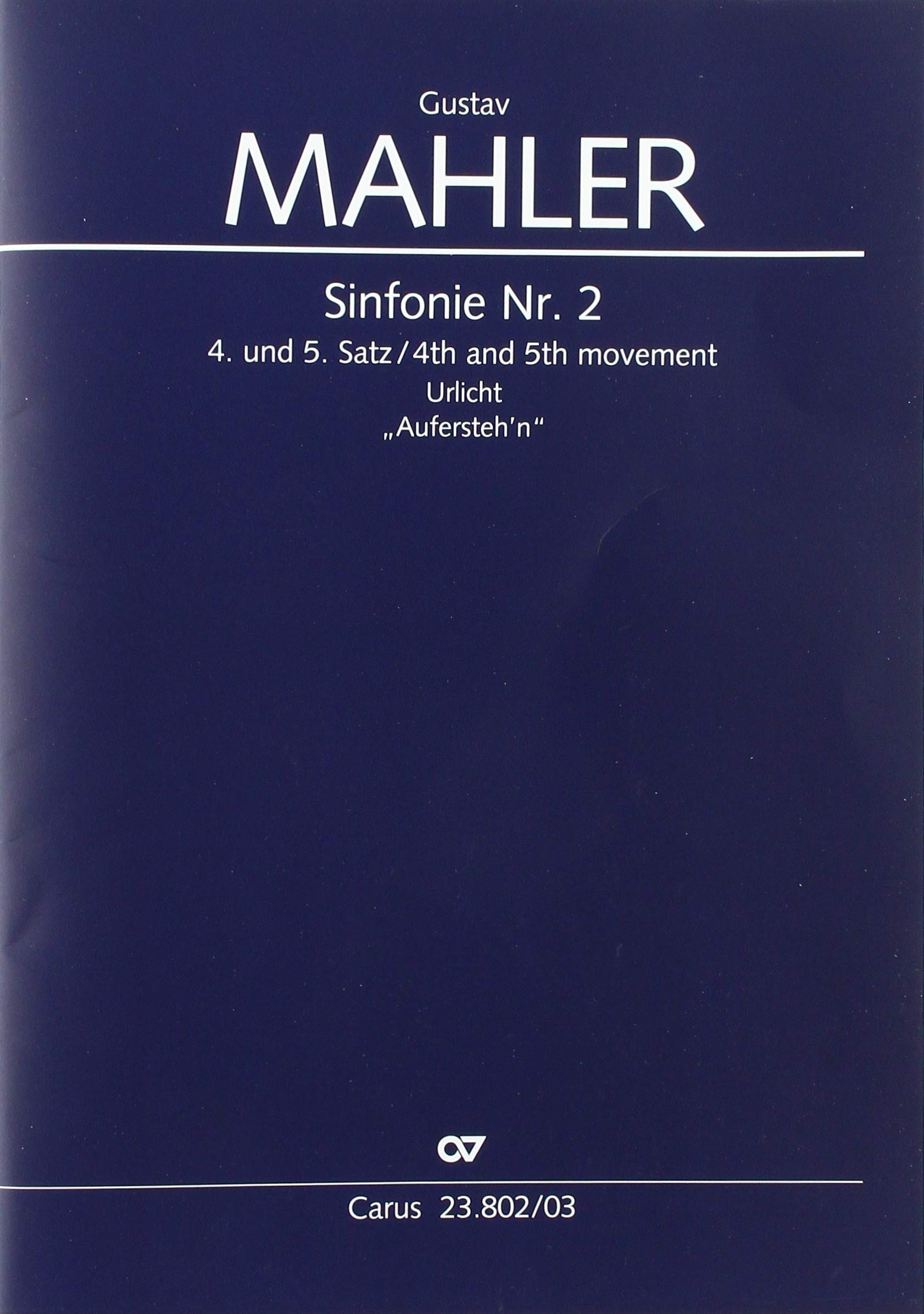 Symphonie Nr. 2 (Klavierauszug): 4. und 5. Satz Sheet Music