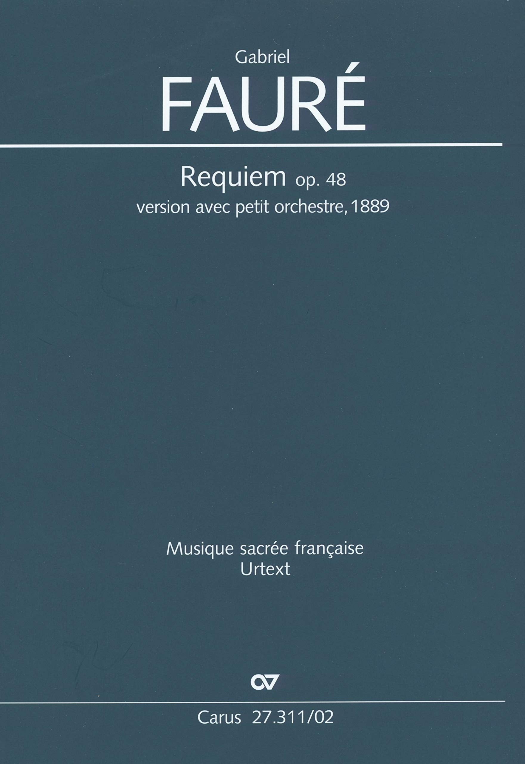 Requiem (Klavierauszug): version avec petit orchestre, 1889 Sheet Music