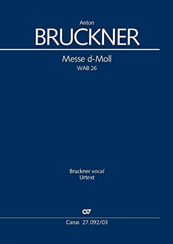 Messe d-Moll (Klavierauszug): WAB 26 Sheet Music