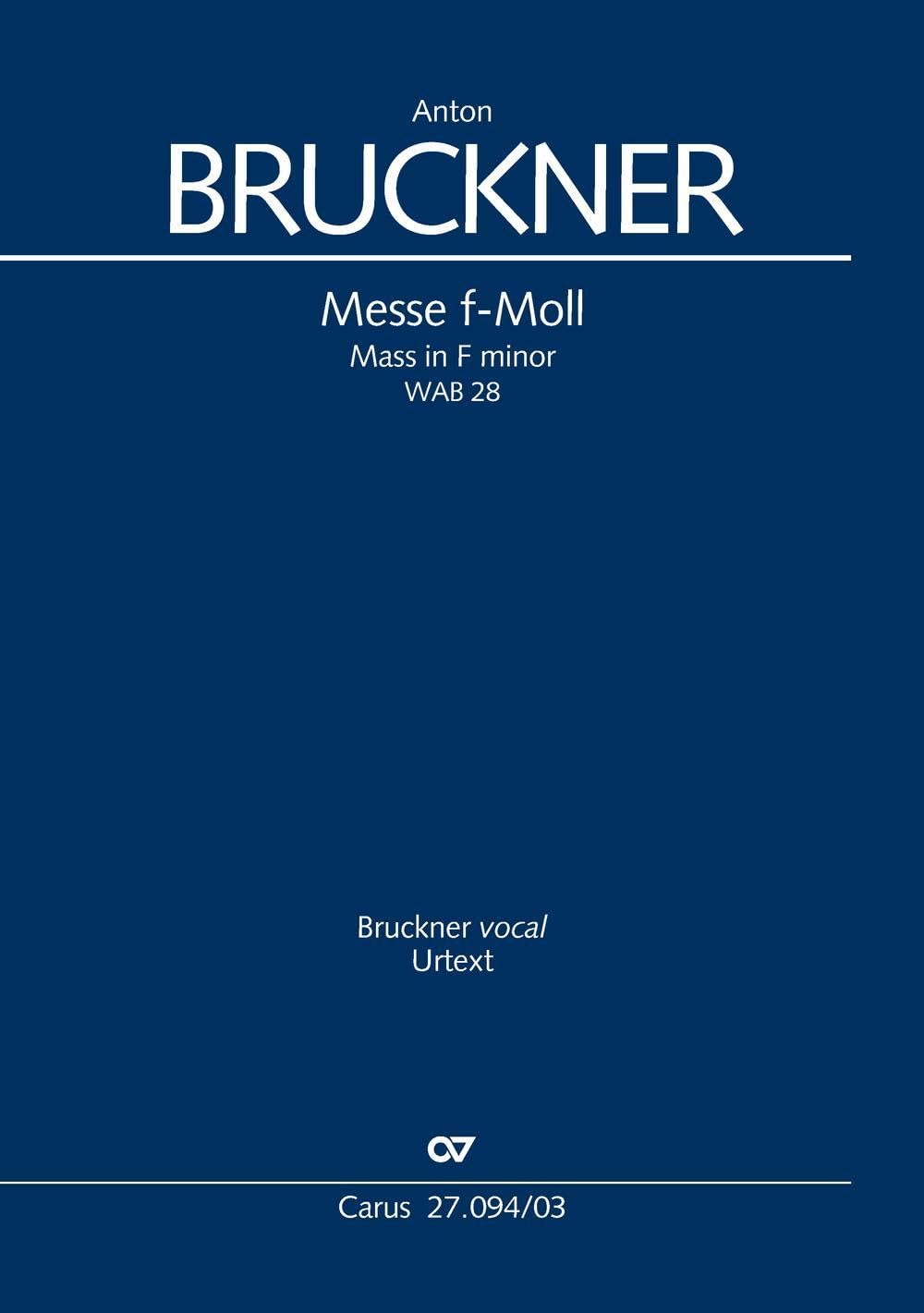 Messe in f-Moll (Klavierauszug): WAB 28, 1893 book
