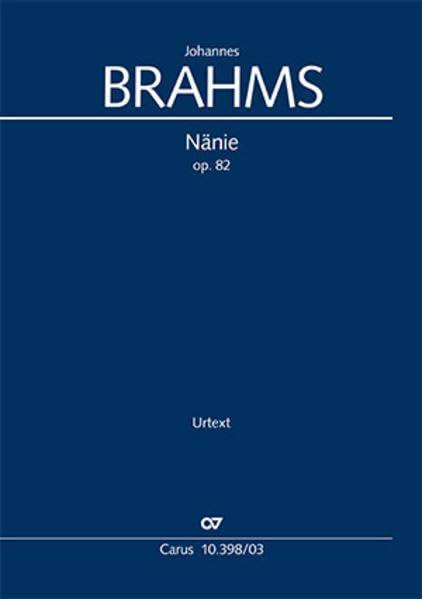 Nänie (Klavierauszug): op. 82, 1880 Sheet Music