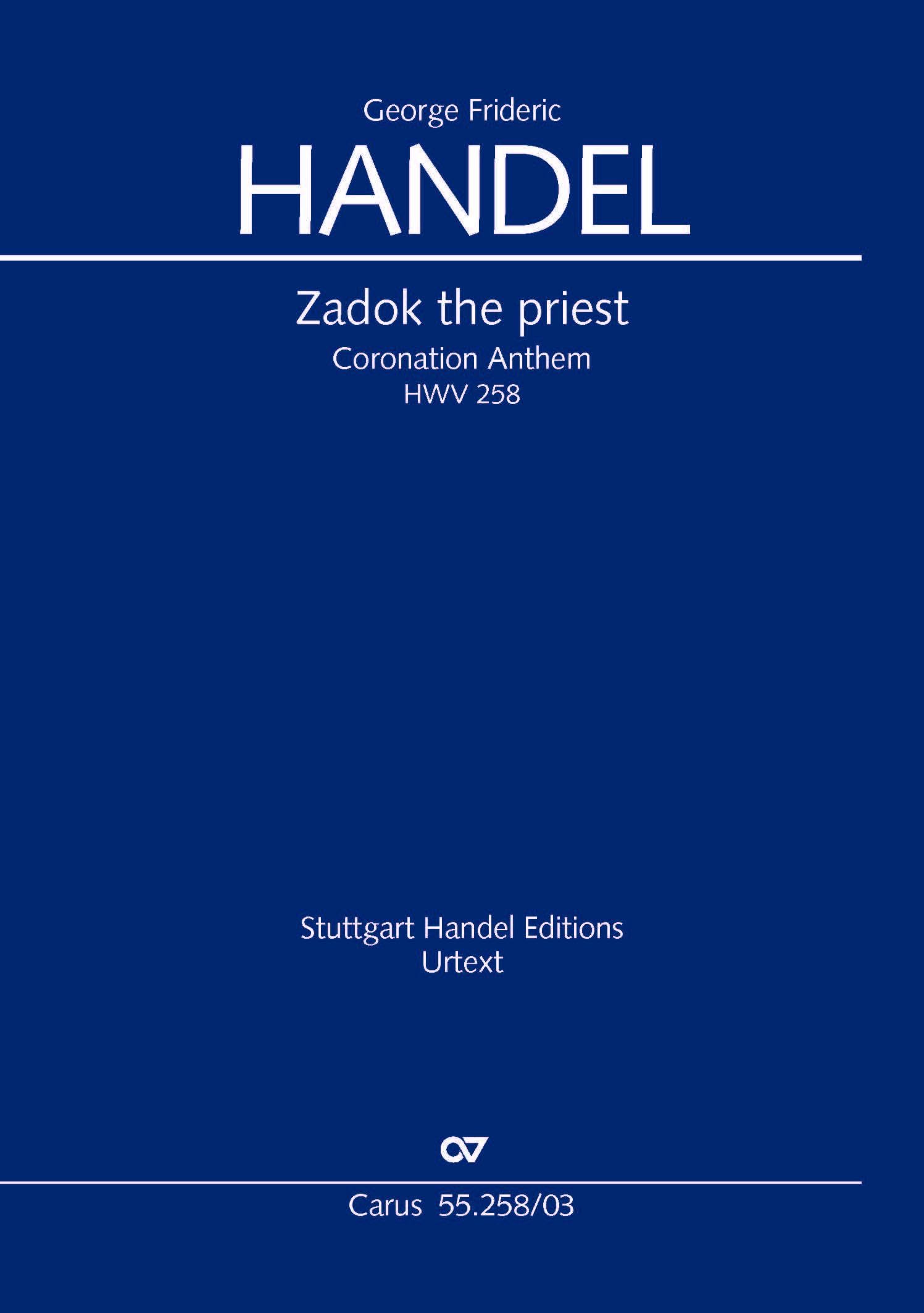 Zadok the priest (Klavierauszug) Sheet Music
