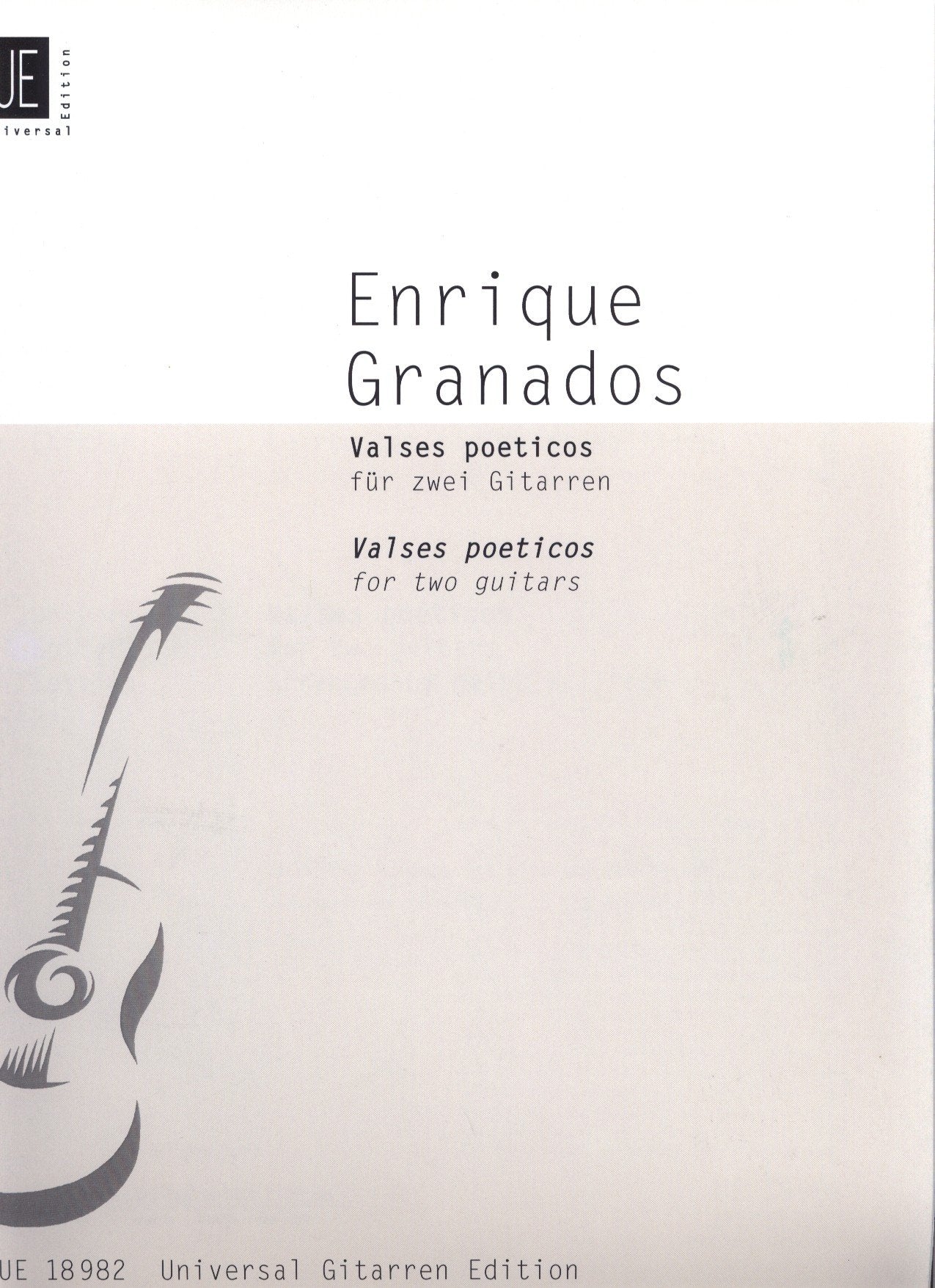 Valses Poeticos. Gitarre Sheet Music