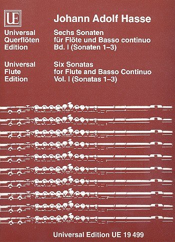 Universal Edition Hasse: 6 SonatasSonatas No. 1-3 for flute and basso continuo, Op. 2, No. 1 Sheet Music