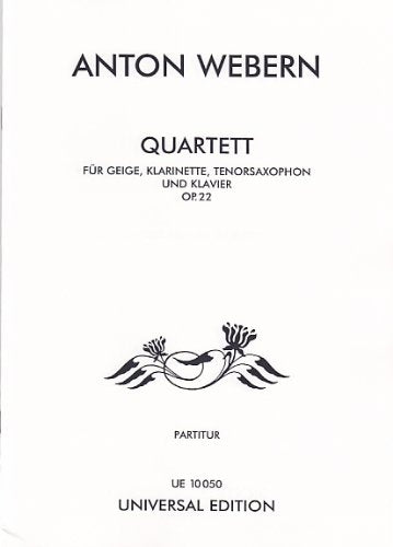 UNIVERSAL EDITION WEBERN A. - QUARTETT OP. 22 - CONDUCTEUR Partition classique Ensemble et orchestre Conducteur book