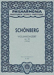Universal Edition Arnold Schönberg: Violin Concerto for violin and orchestra, Op. 36 Sheet Music