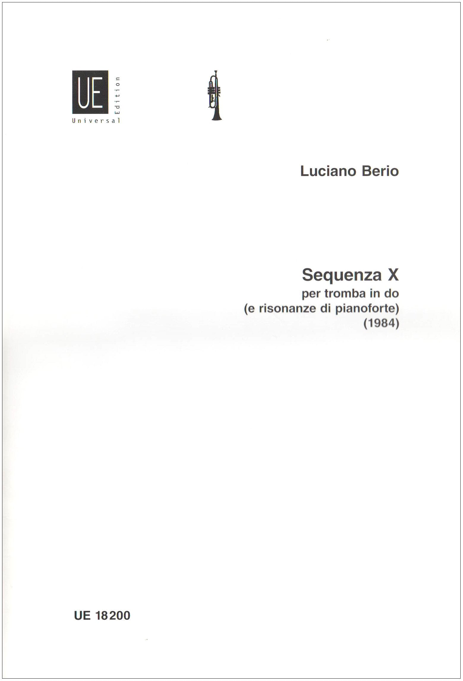 Sequenza X Sheet Music