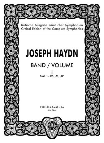 Universal Edition Joseph Haydn: Symphonies A and B and Nos. 1-12 for orchestra Music