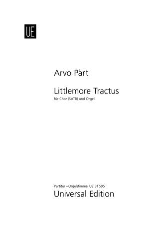 LITTLEMORE TRACTUS: FUER GEM CHOR UND ORGEL, SINGPARTITUR (MIT ORGEL) Sheet Music