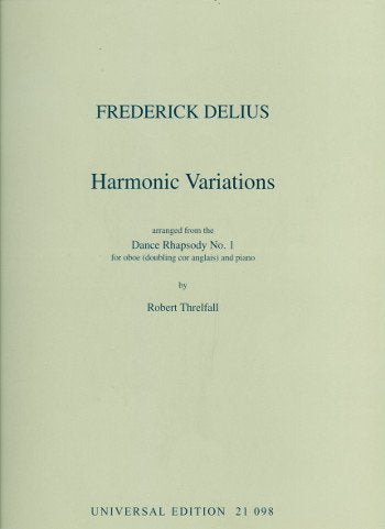 Universal Edition Delius: Harmonic Variations for oboe (cor anglais) and piano Sheet Music