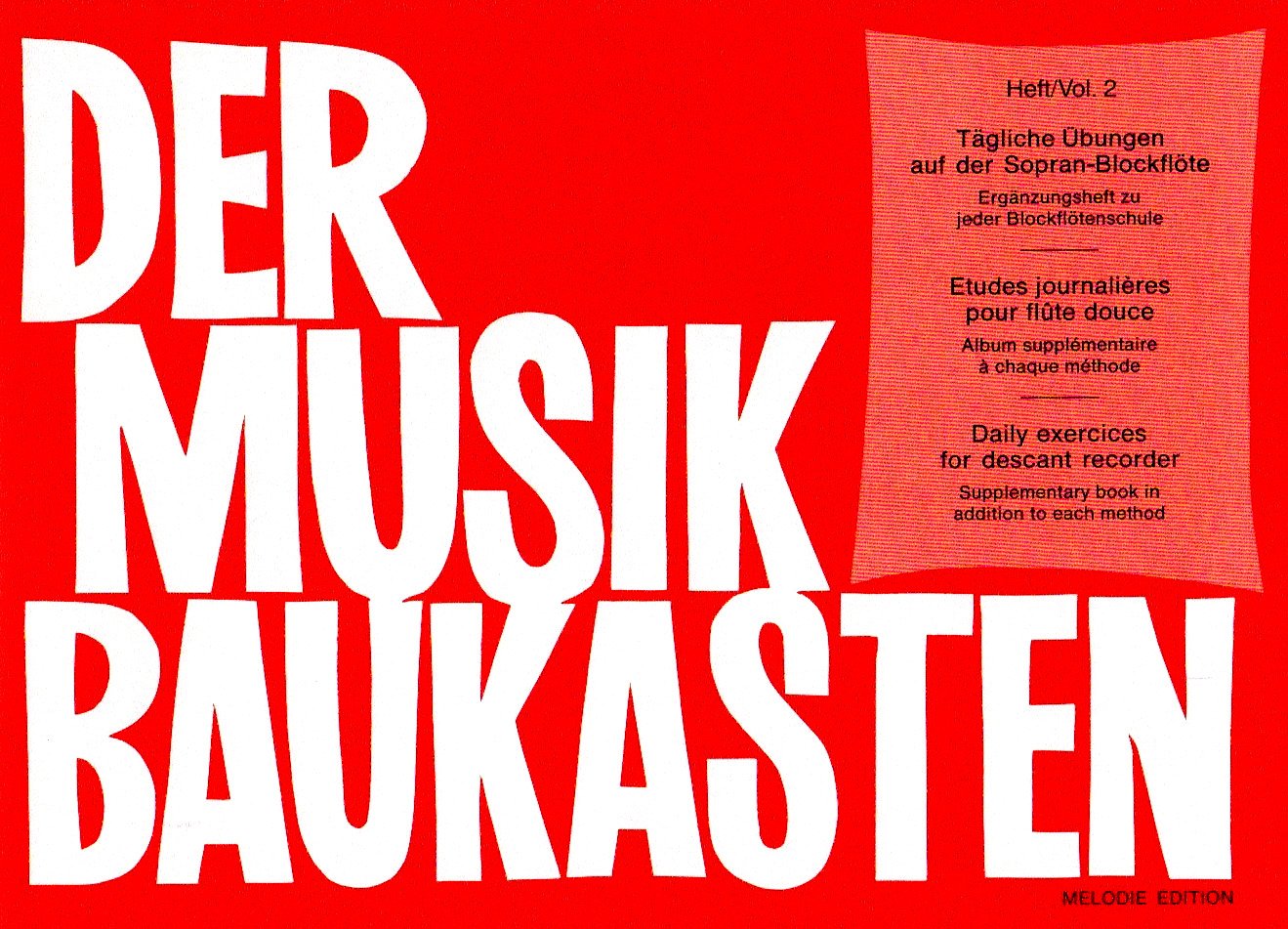 Der Musikbaukasten 2. Tägliche Übungen auf der Sopran-Blockflöte Sheet Music
