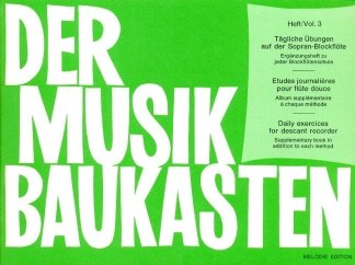 Der Musikbaukasten 3. Tägliche Übungen auf der Sopran-Blockflöte Sheet Music