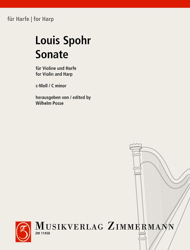 Sonate c-Moll: Violine und Harfe. (Für Harfe) Sheet Music