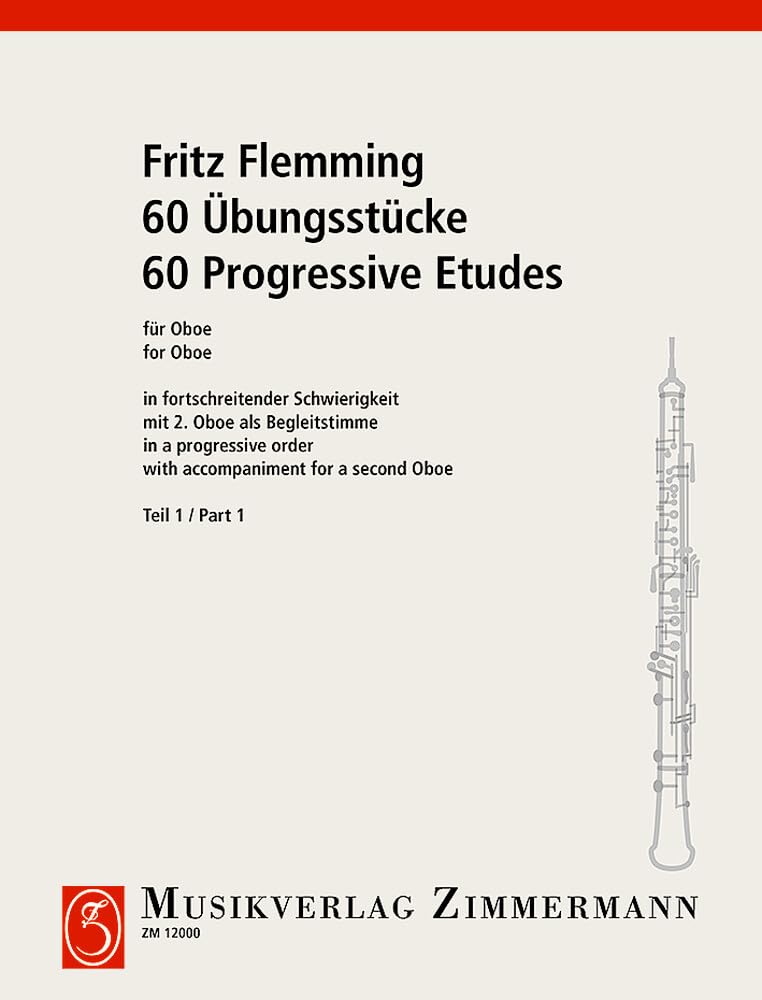 60Übungsstücke für Oboe in fortschreitender Schwierigkeit 1 Sheet Music