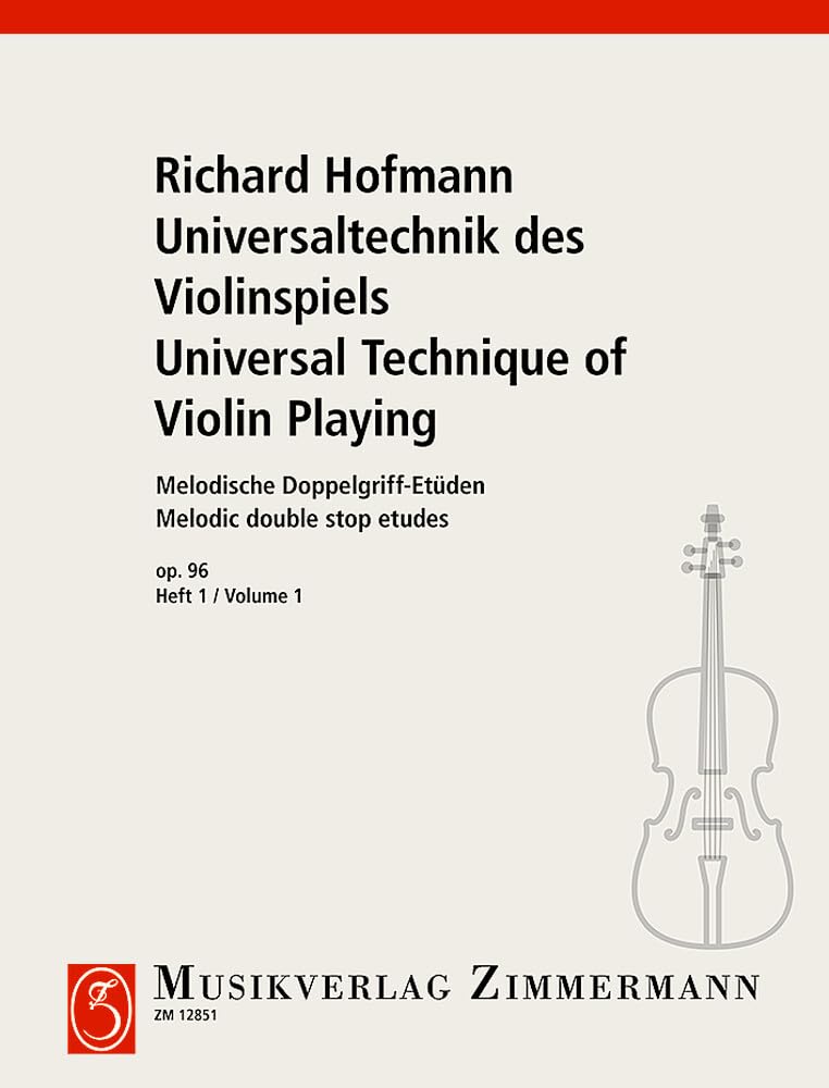 Universal Technique of Violin Playing: Melodic double stop etudes. op. 96. violin. book