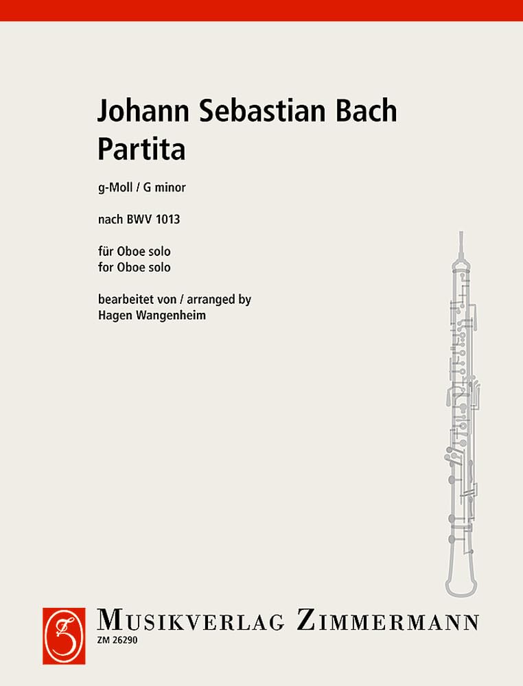 Partita g-Moll: nach BWV 1013. Oboe. Sheet Music