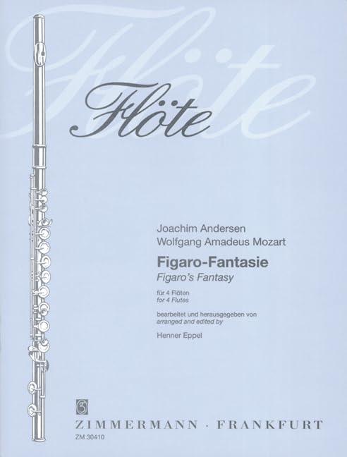 Figaro-Fantasie: 4 Flöten. Partitur und Stimmen. Art & Literature